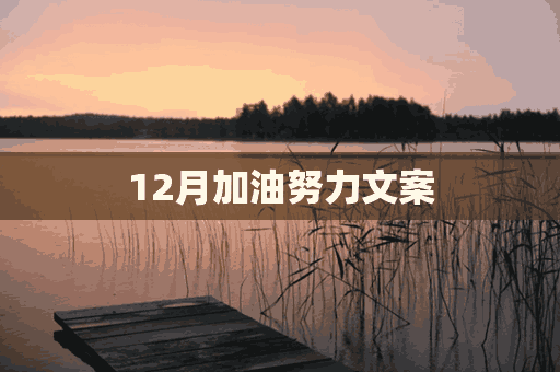 12月加油努力文案(12月加油努力文案短句)